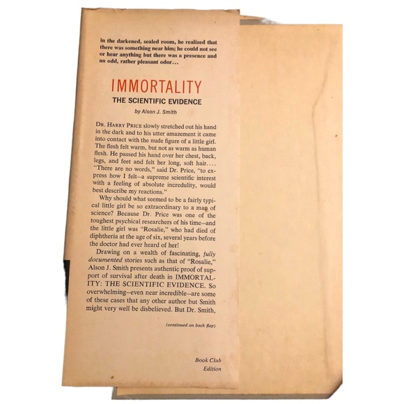 Immortality: The Scientific Evidence by Alson J. smith Hardcover Book 1954 - Picture 4 of 9